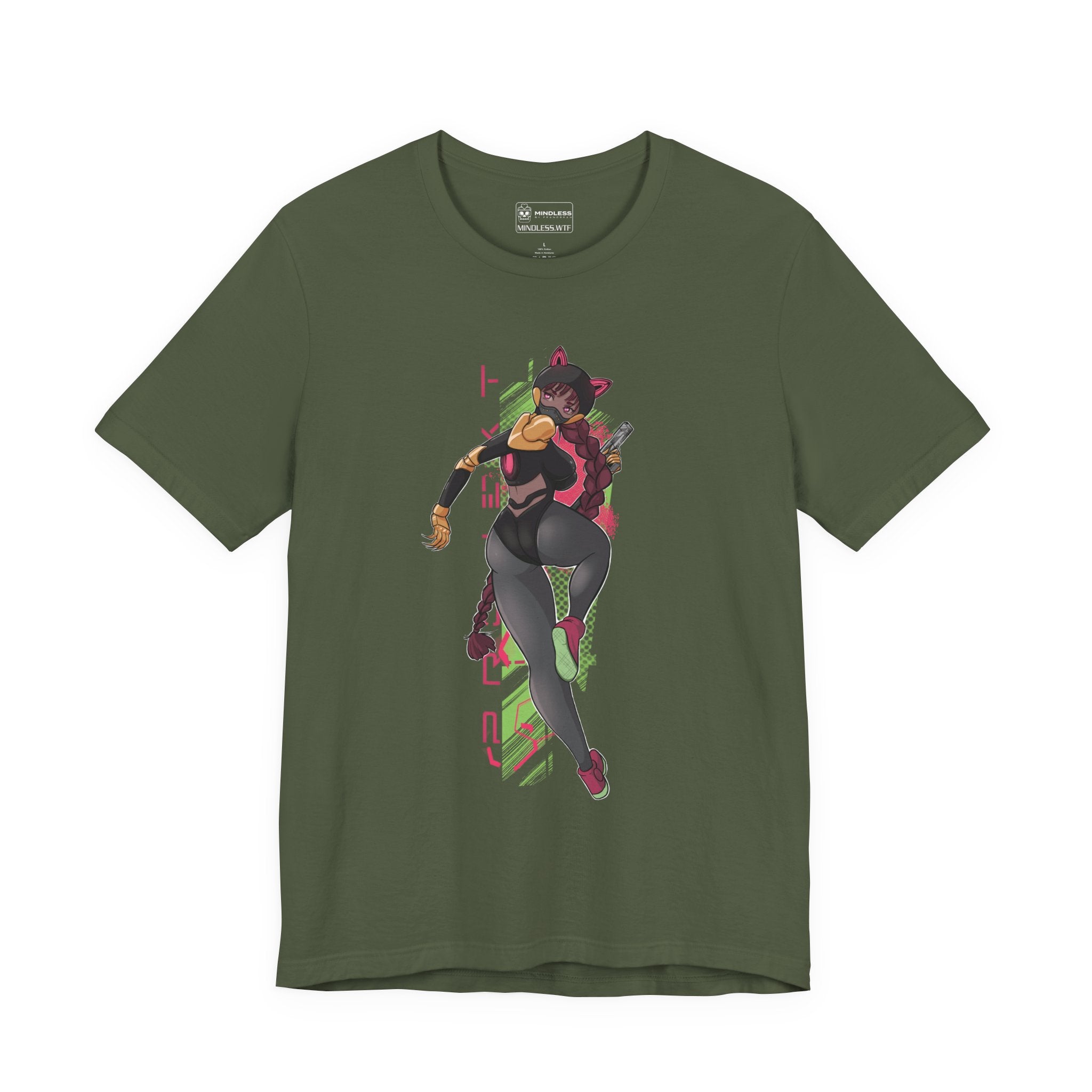 Cyber Cat Girl - T-shirt
