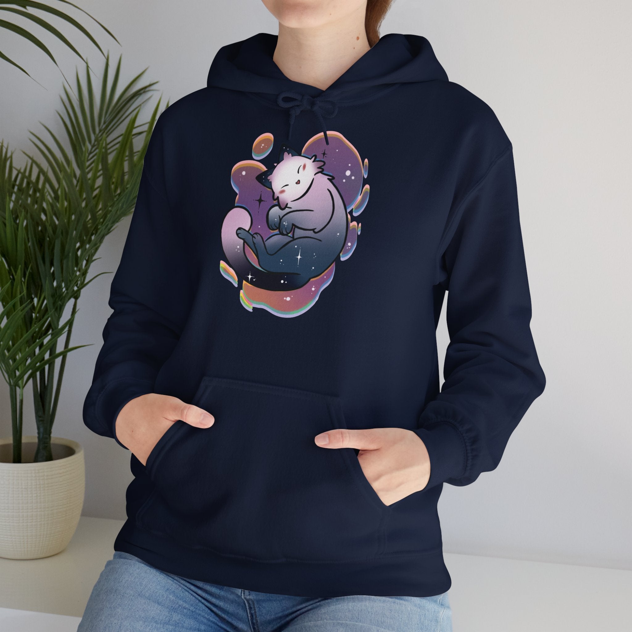 Sleeping Cat - Hooded Sweatshirt