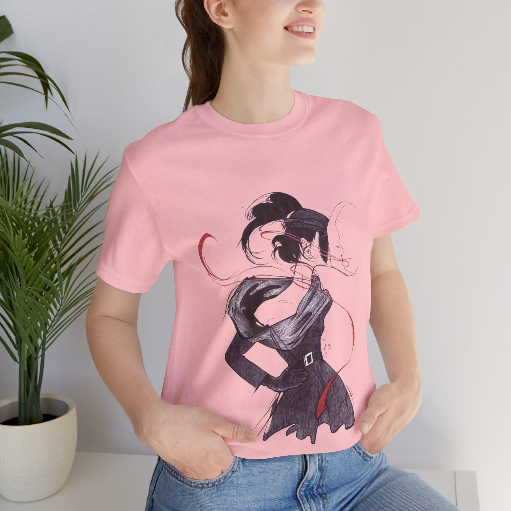 Camiseta de la dama cara de luna