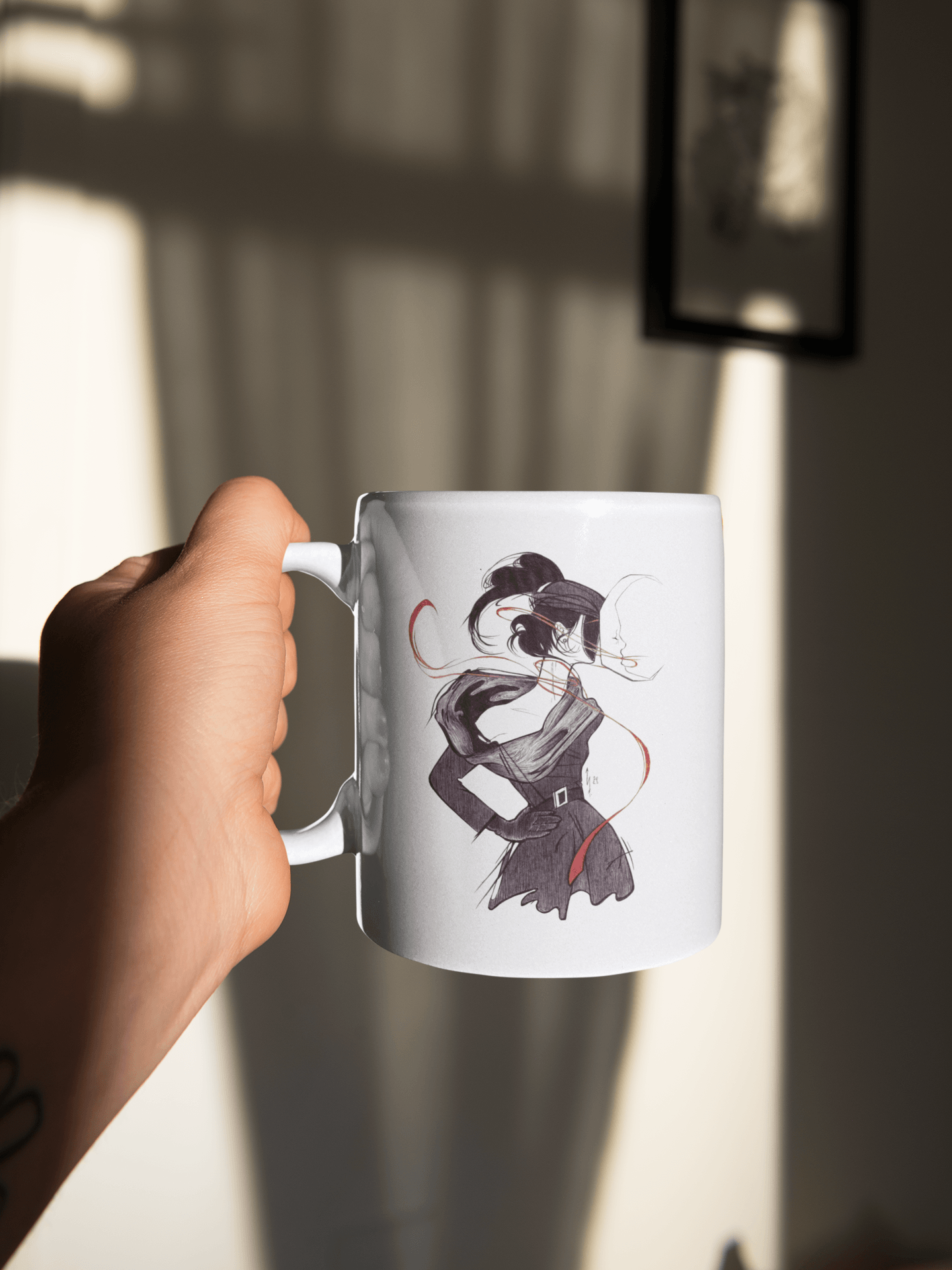 Taza de la Dama Cara de Luna