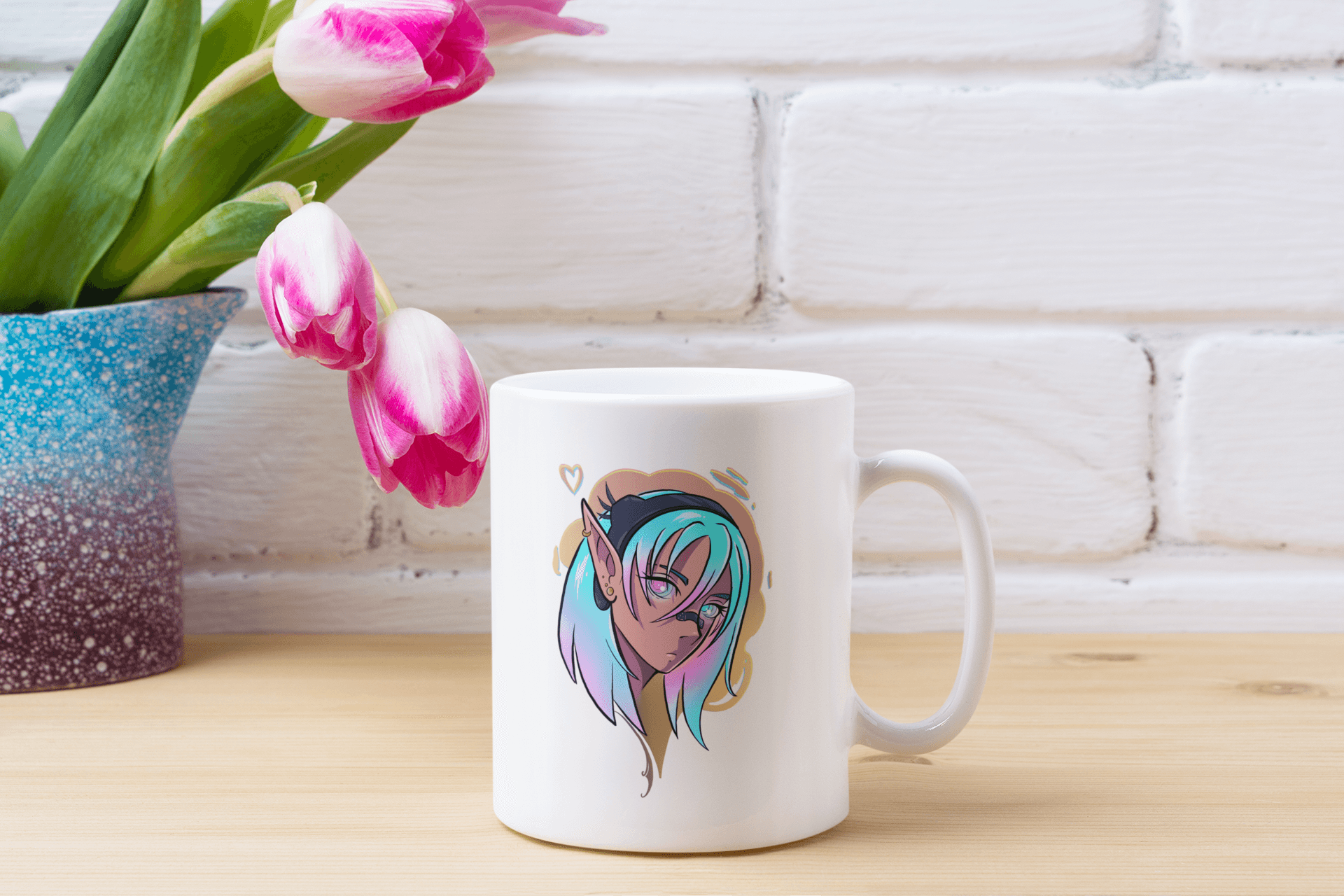 Taza de la chica elfa