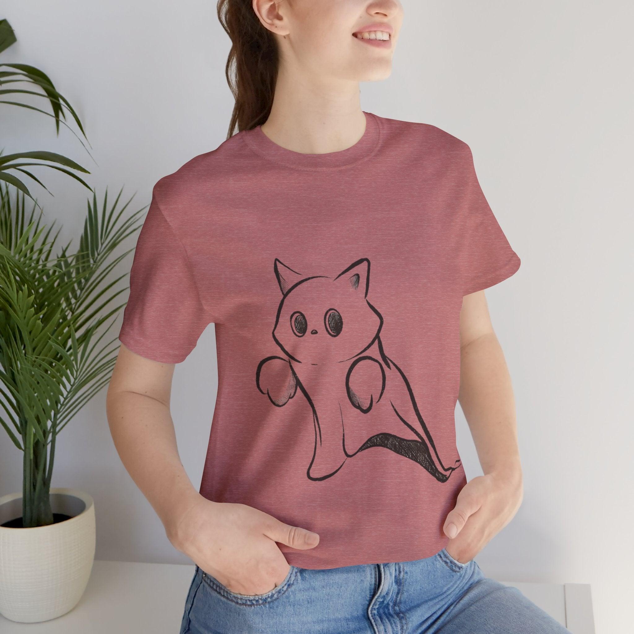 Cute Ghost Cat - T-shirt