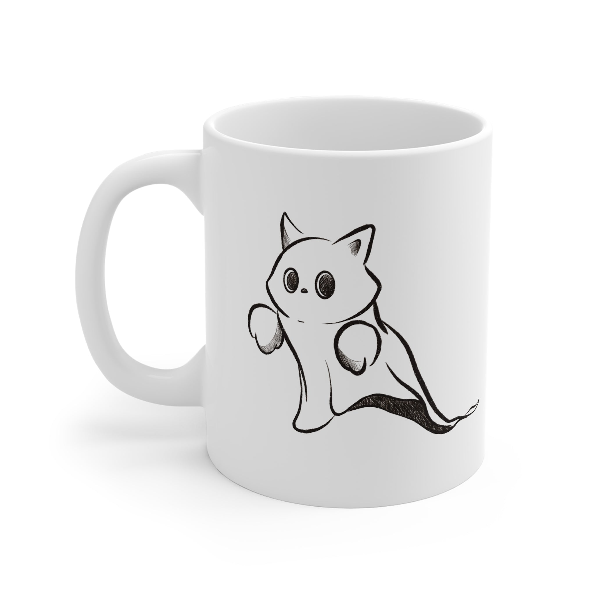 Cute Ghost Cat - Mug