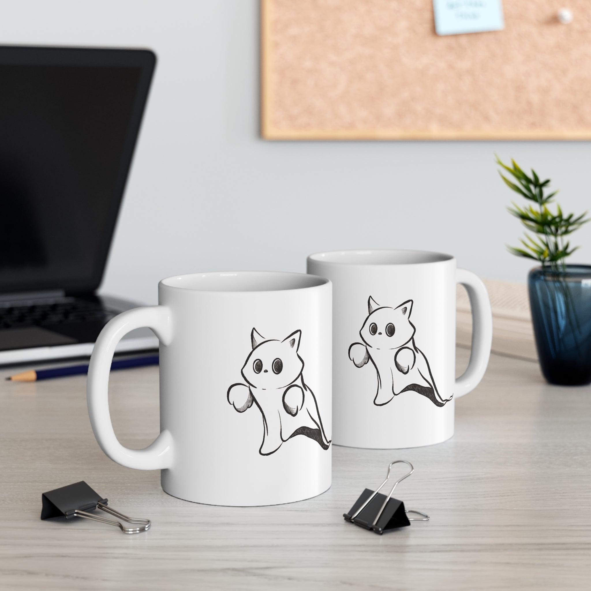 Cute Ghost Cat - Mug