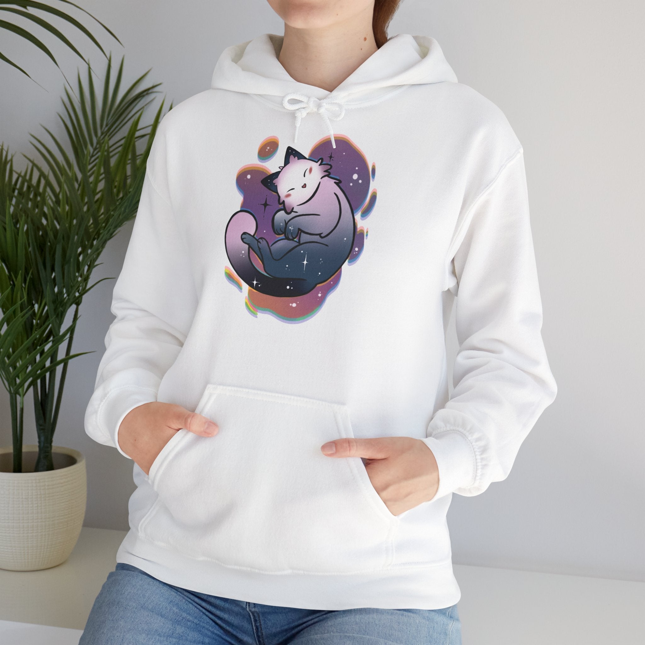 Sleeping Cat - Hooded Sweatshirt