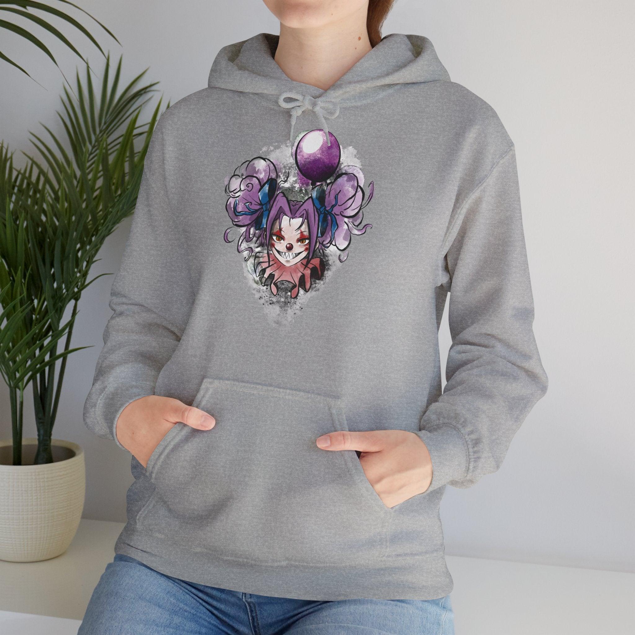 Sudadera con capucha de chica payaso