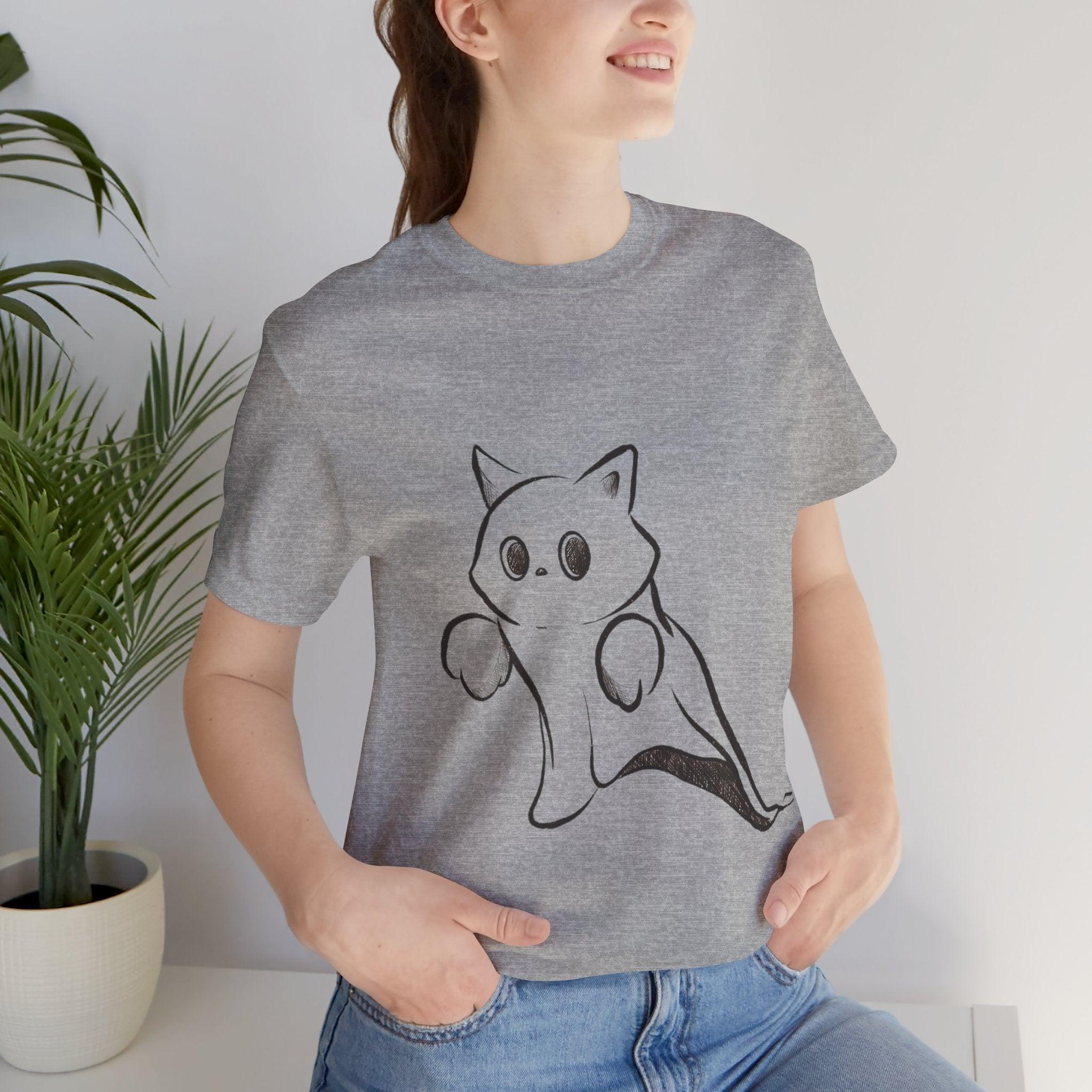 Cute Ghost Cat - T-shirt