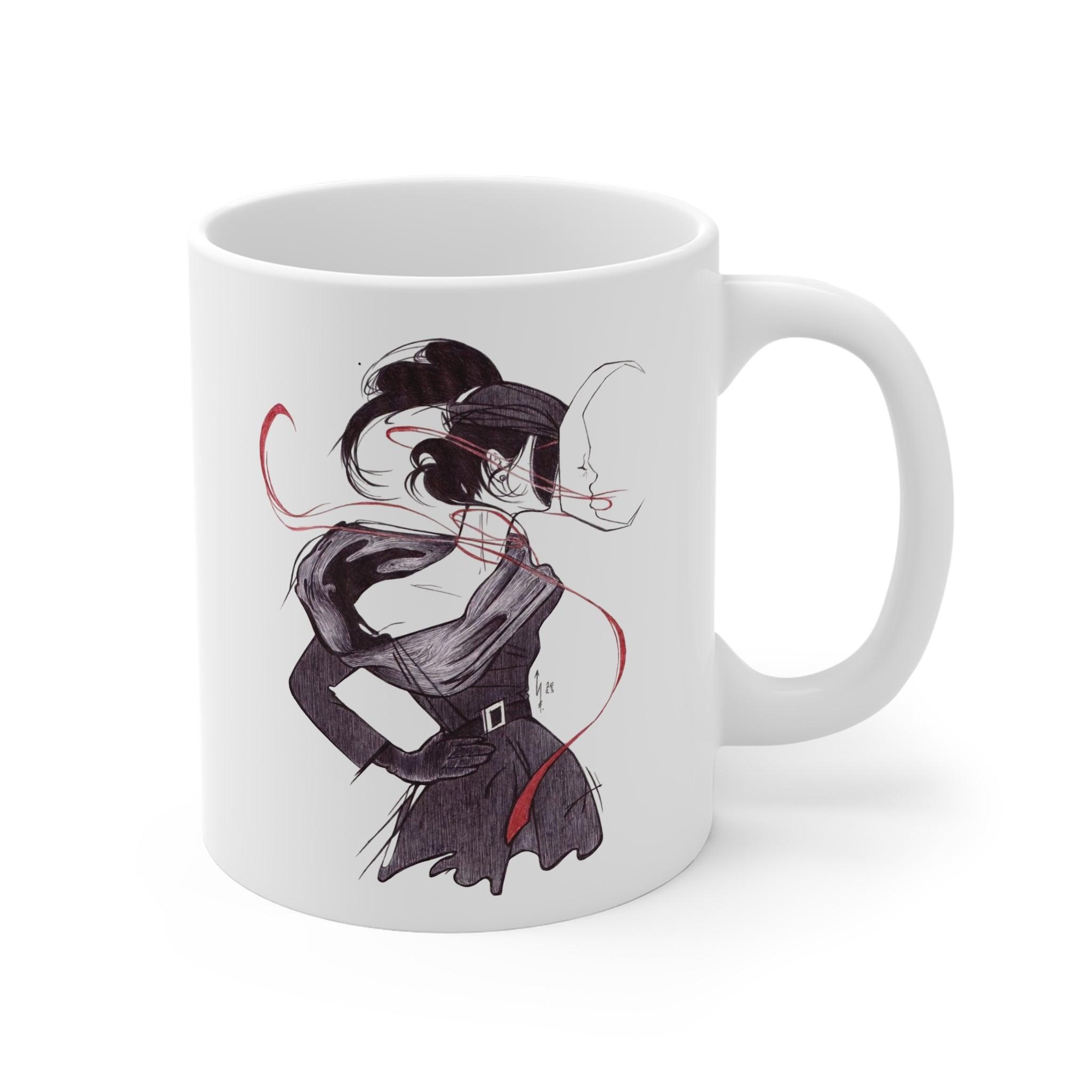 Taza de la Dama Cara de Luna